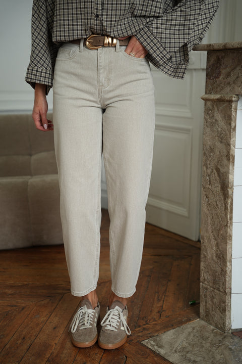 Clodia beige - Jean mom
