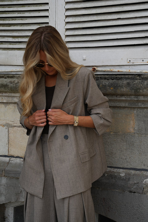 Serena taupe - Veste blazer