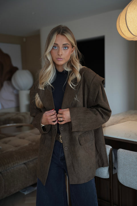 Vicky chocolat - Veste blazer