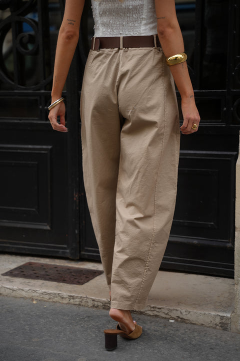 Jay beige - Pantalon ballon