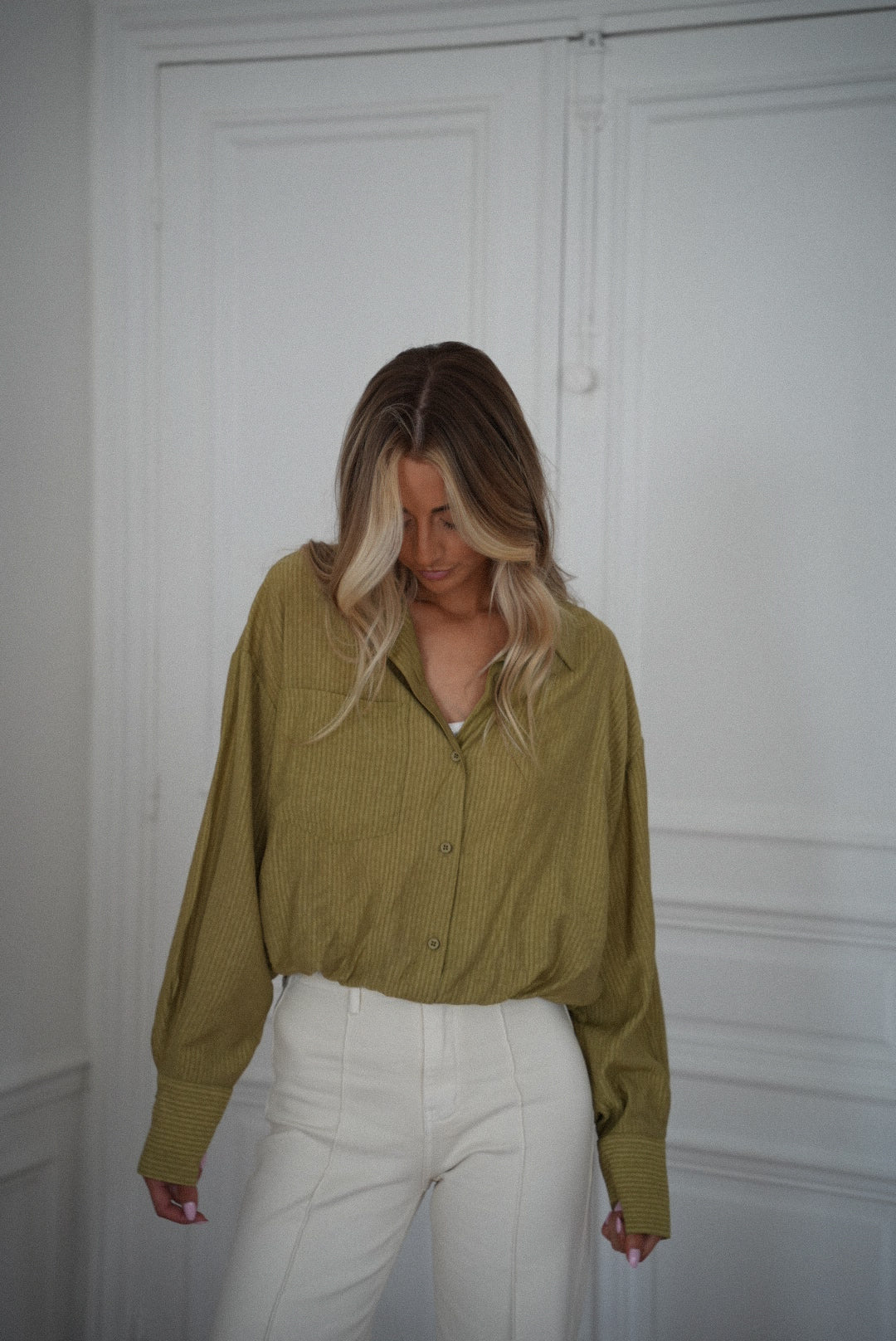 Miranda verte - Blouse courte