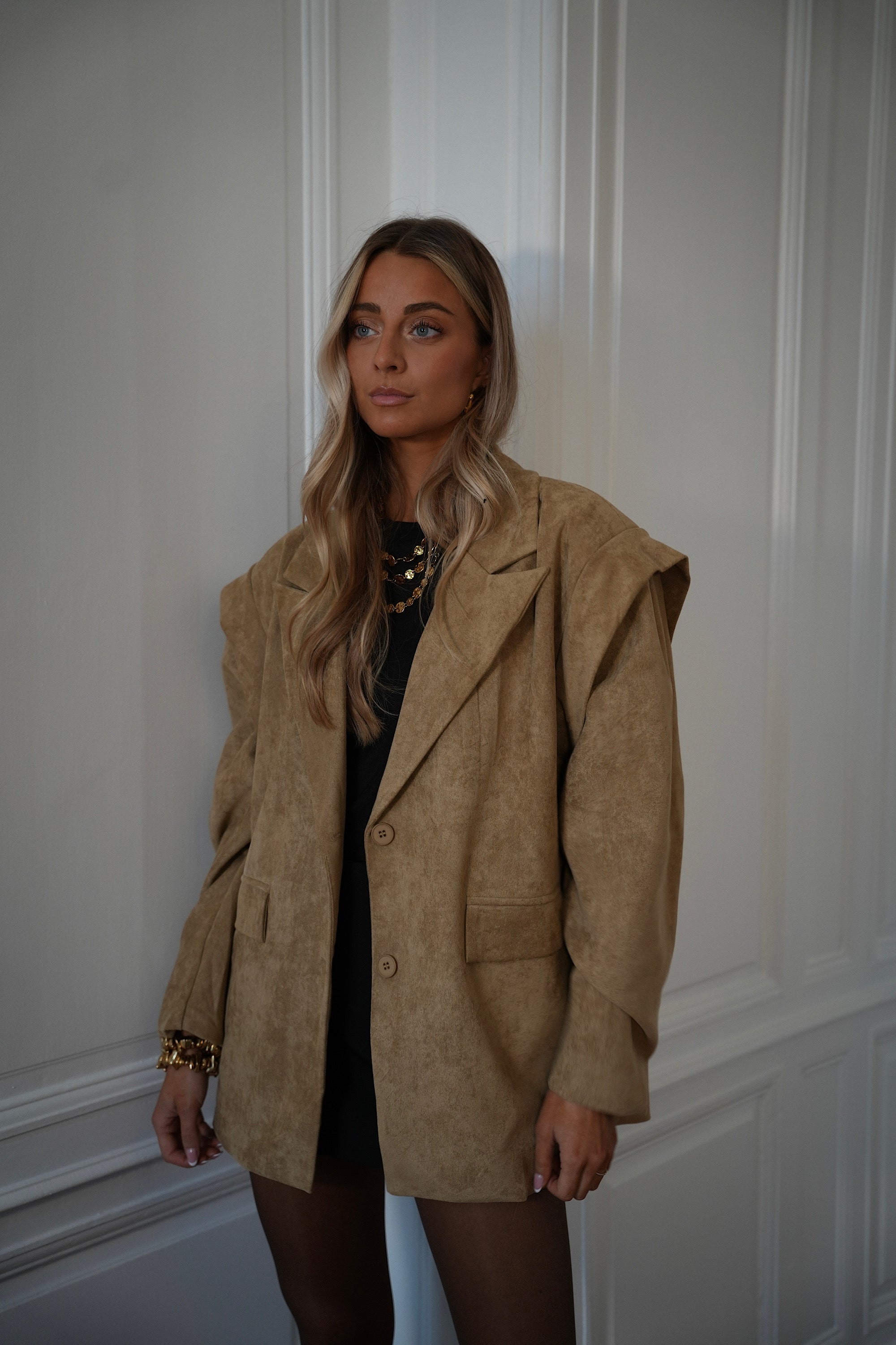 Vicky beige - Veste blazer