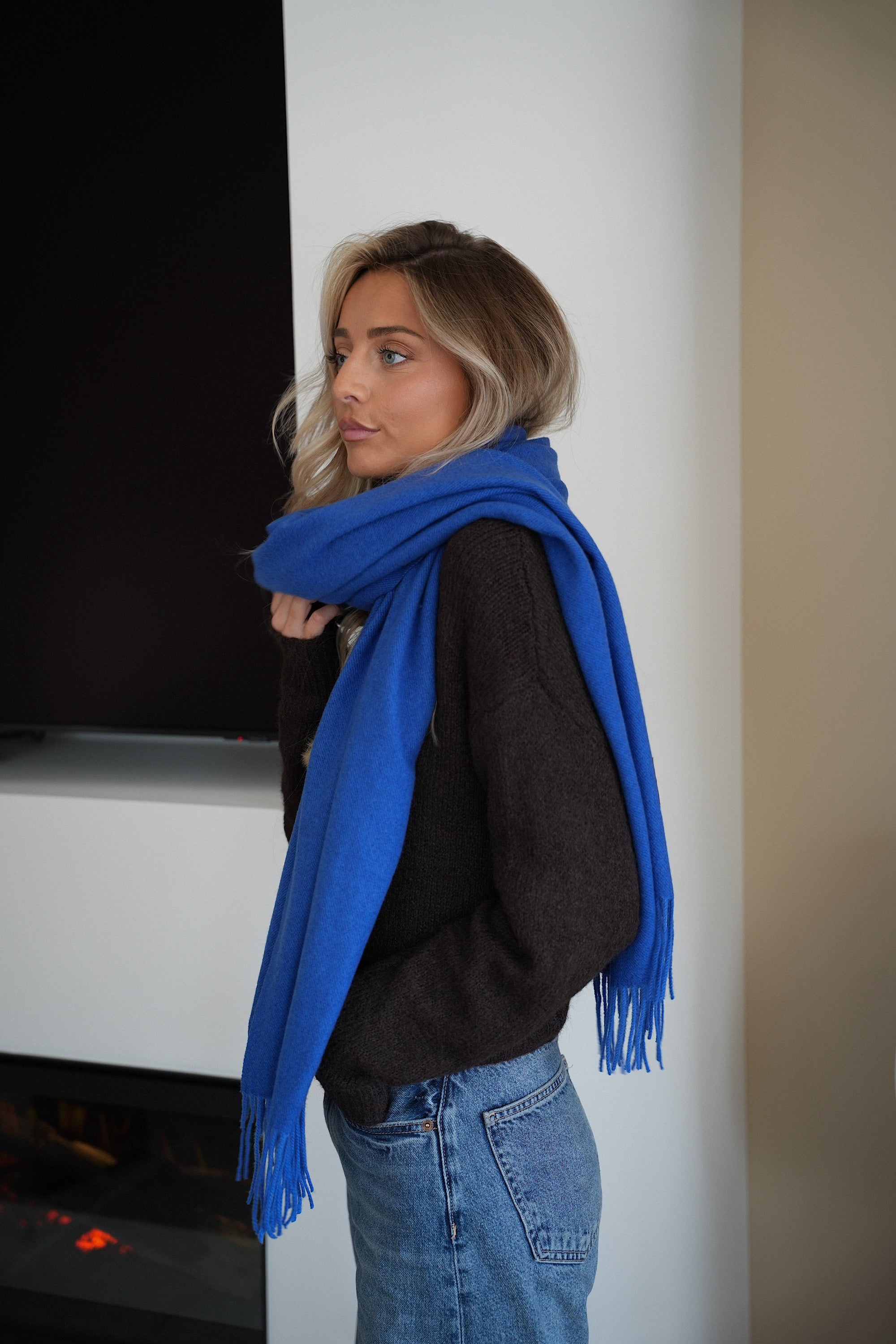 Capucine bleue - Écharpe douce