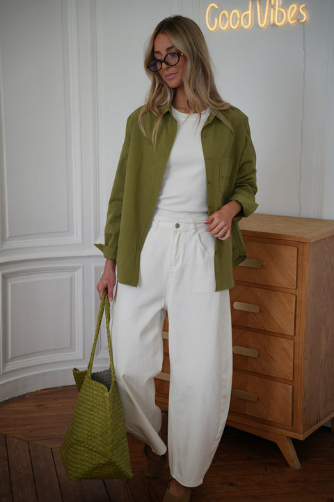 Roxane verte - Chemise droite