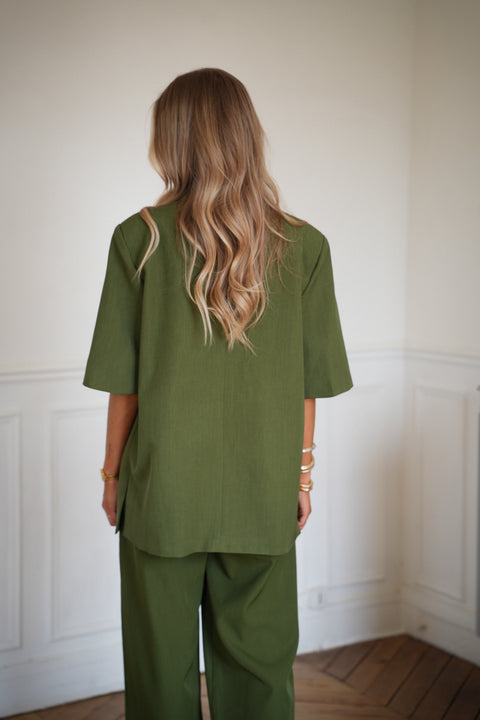 Jared verte - Veste blazer