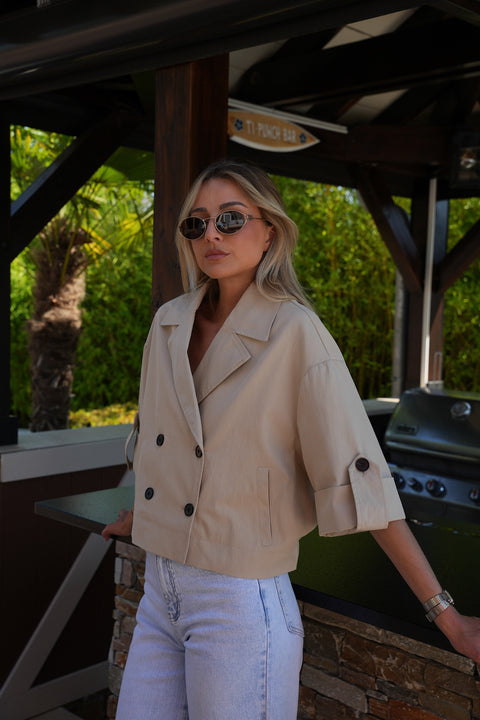 Zarra beige - Blouse trench