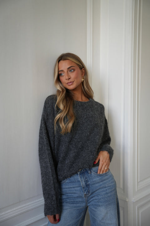 Leny gris - Pull doux