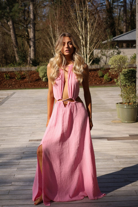 Muse rose - Robe longue