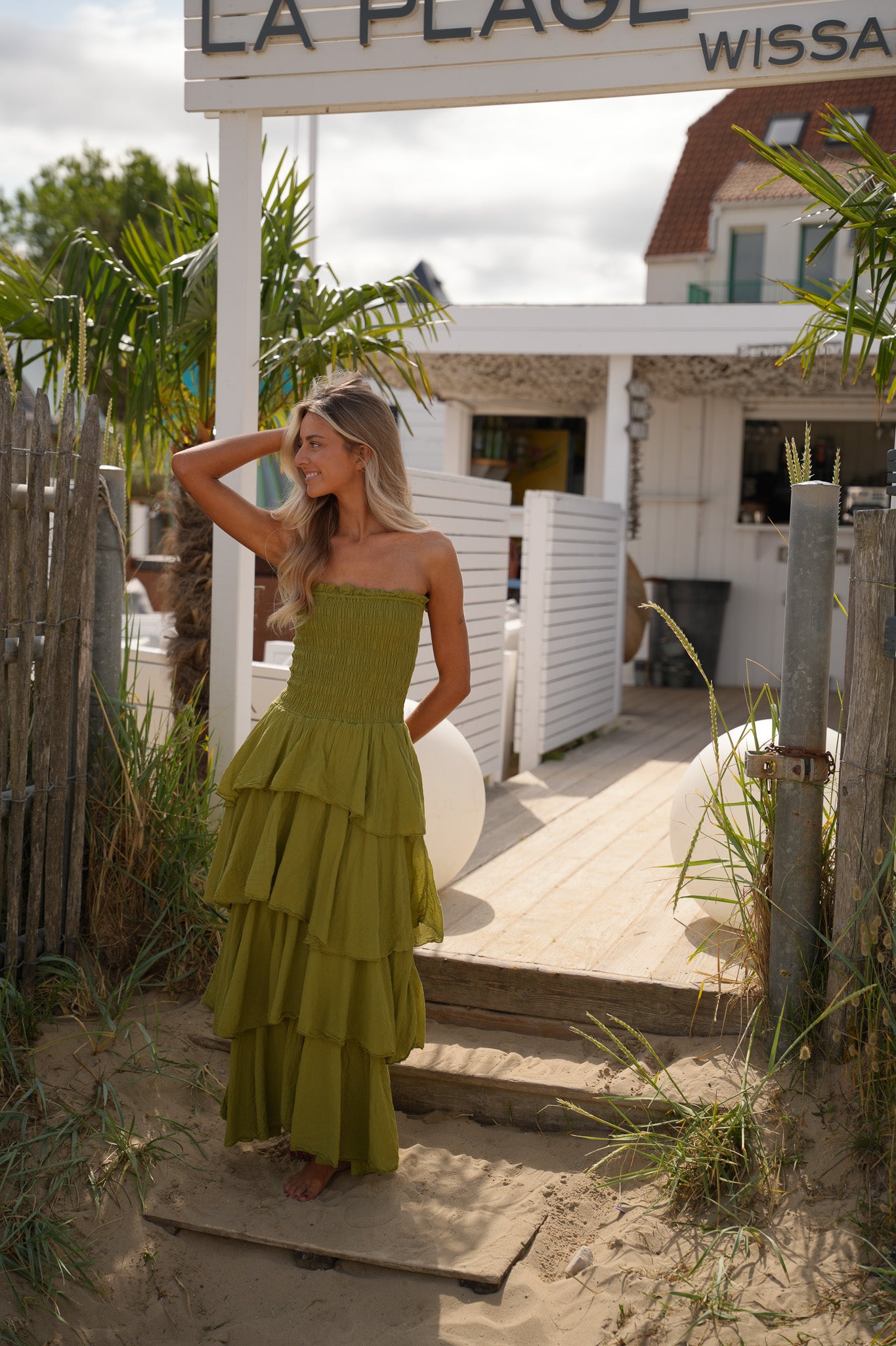 Olga verte - Robe longue