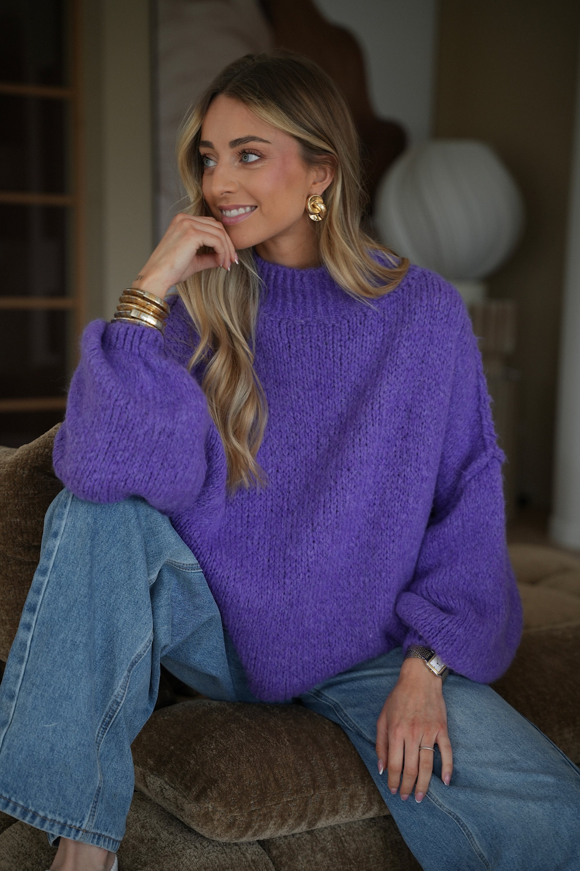 Liliane violet - Pull ample