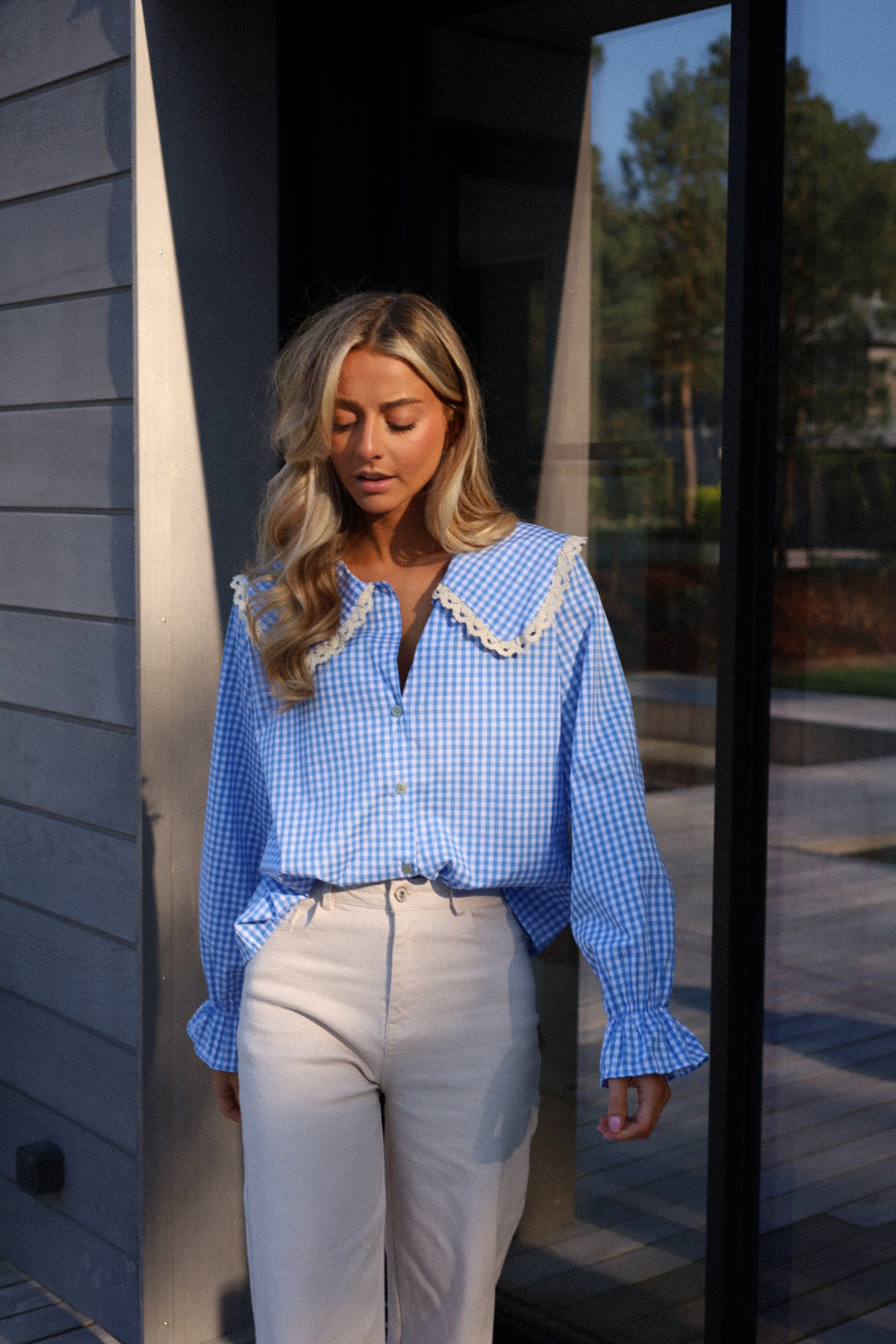 Jay bleue - Blouse vichy