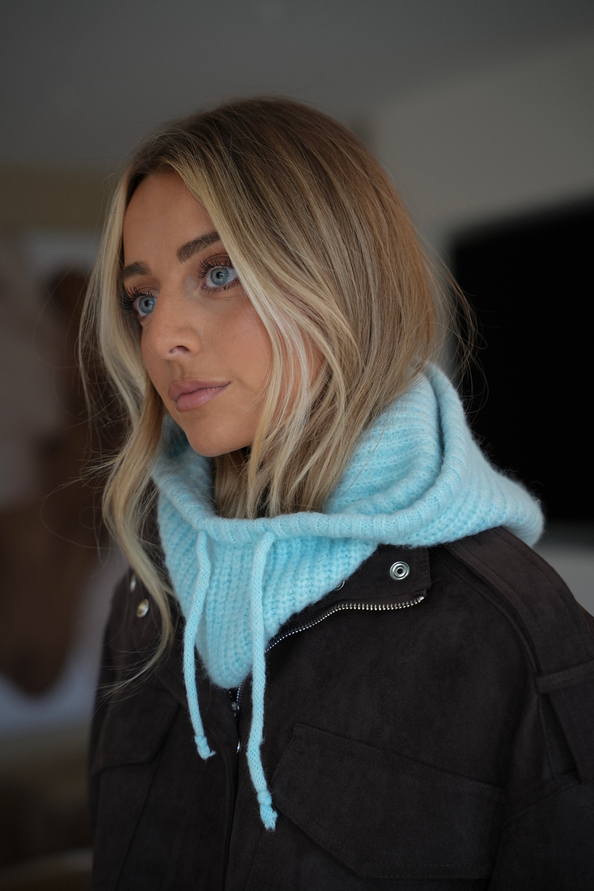 Milie bleue - Cagoule douce