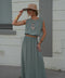 Elize kaki - Ensemble jupe/top