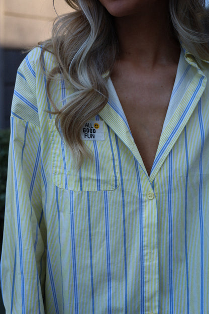 Victoire jaune - Chemise rayée