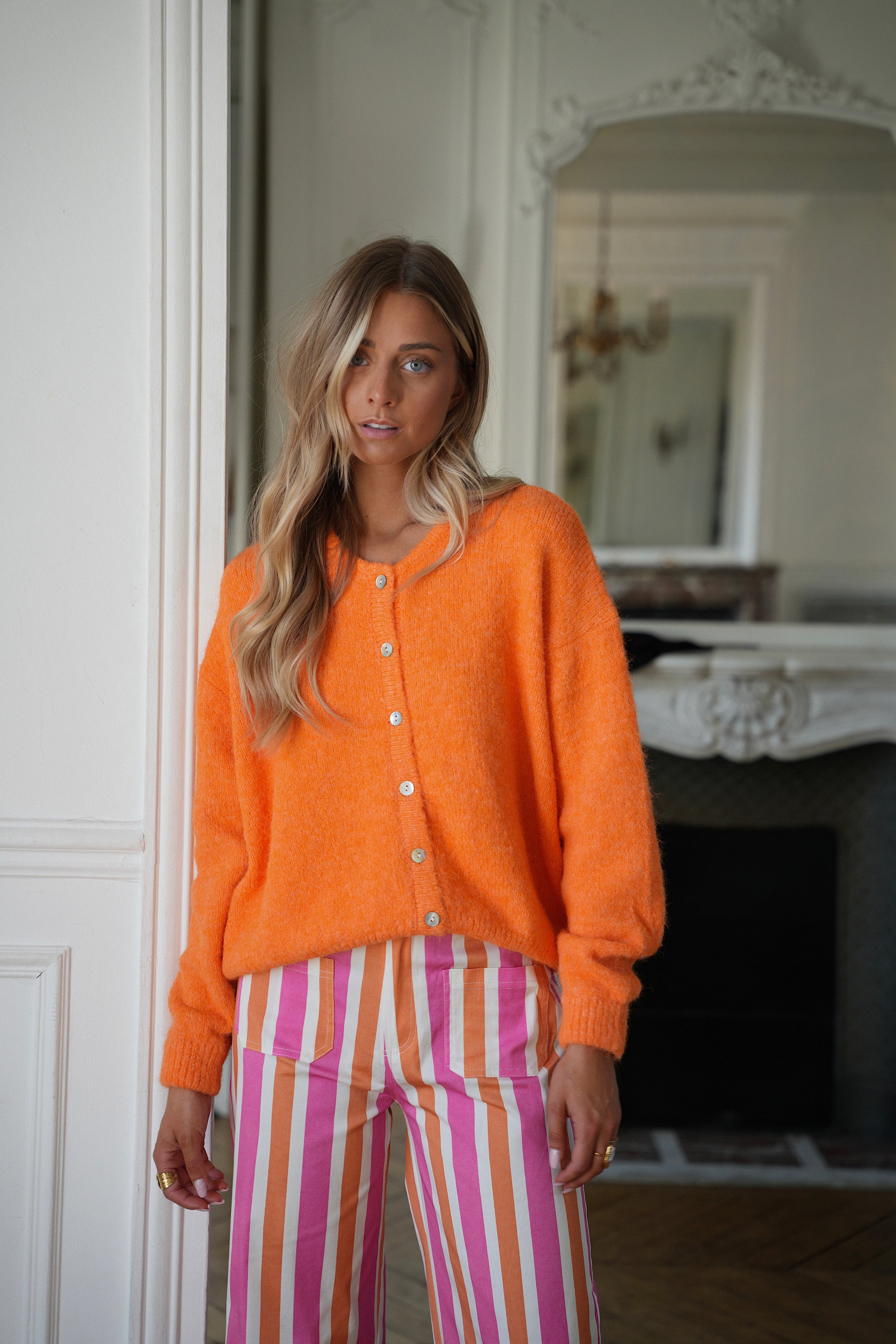 Catrina orange - Gilet ample