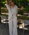 Lore beige - Pantalon droit