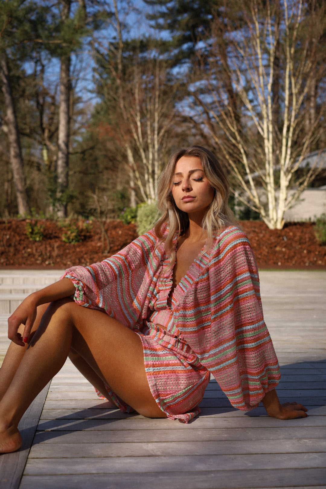 Paloma colorée - Blouse brodée