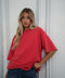 Apolline rouge - T-shirt ample