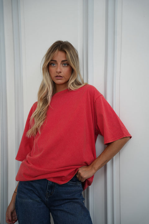 Apolline rouge - T-shirt ample