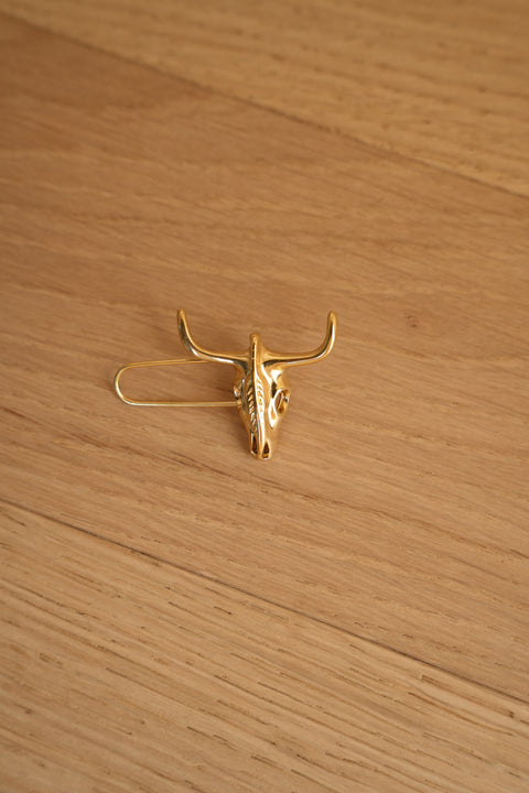 Zia dorée - Broche acier