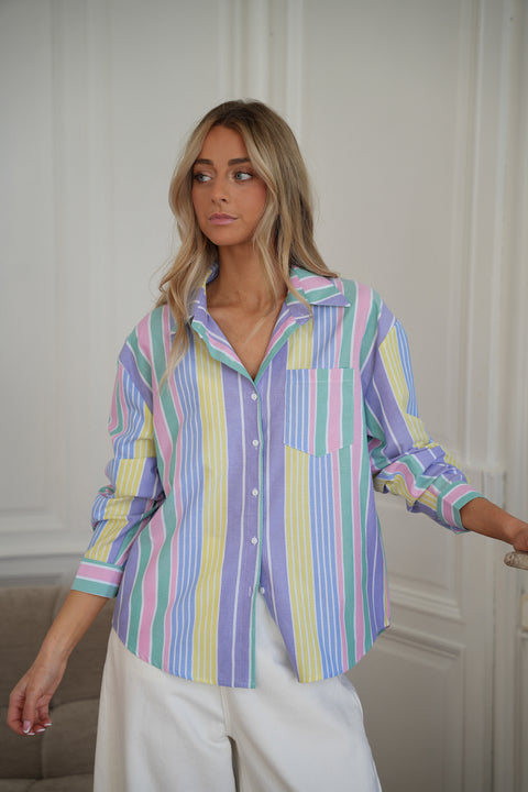 Maika colorée - Chemise rayée