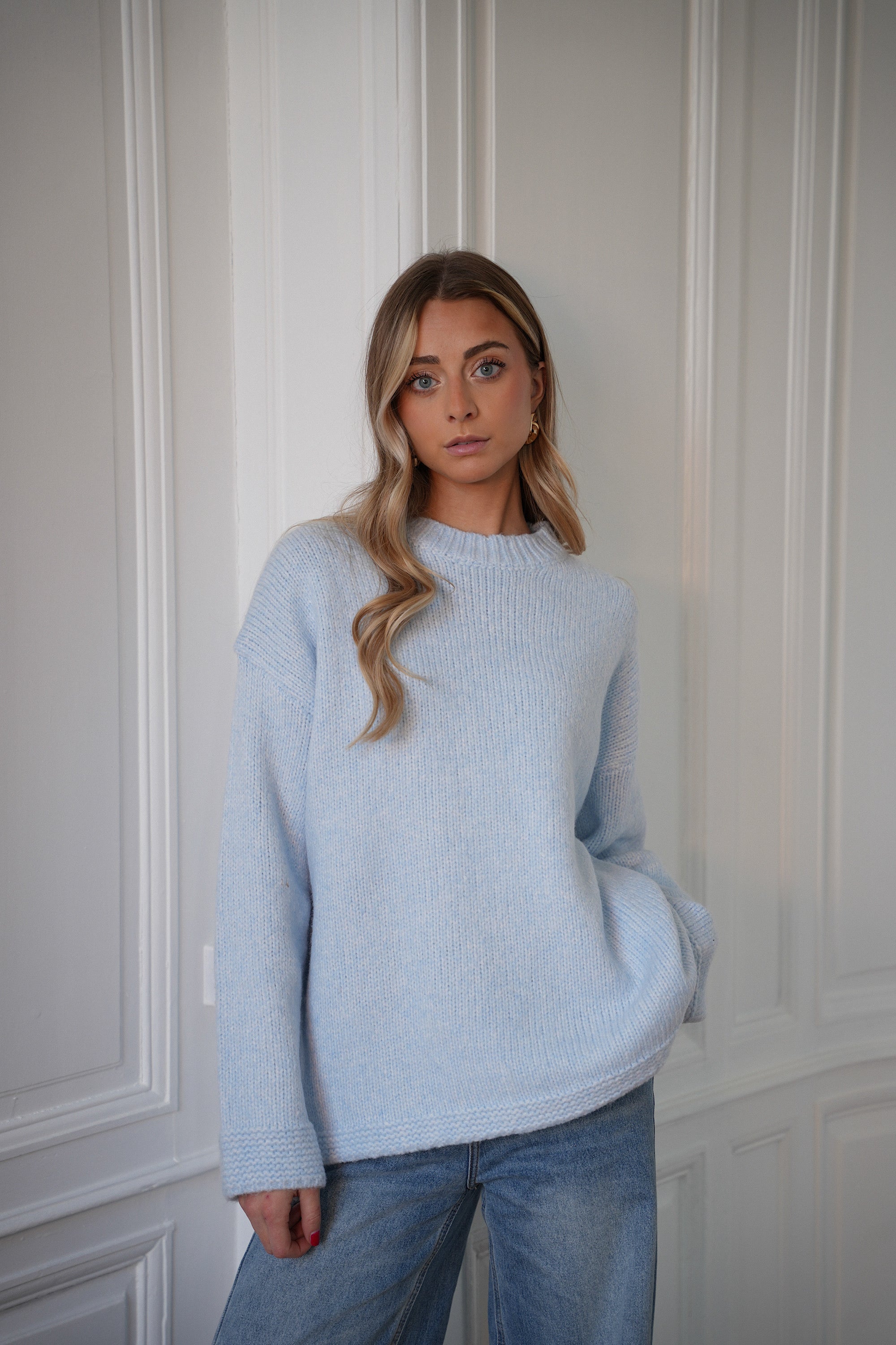 Jazz bleu - Pull ample