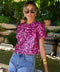 Liza rose - Blouse à sequins