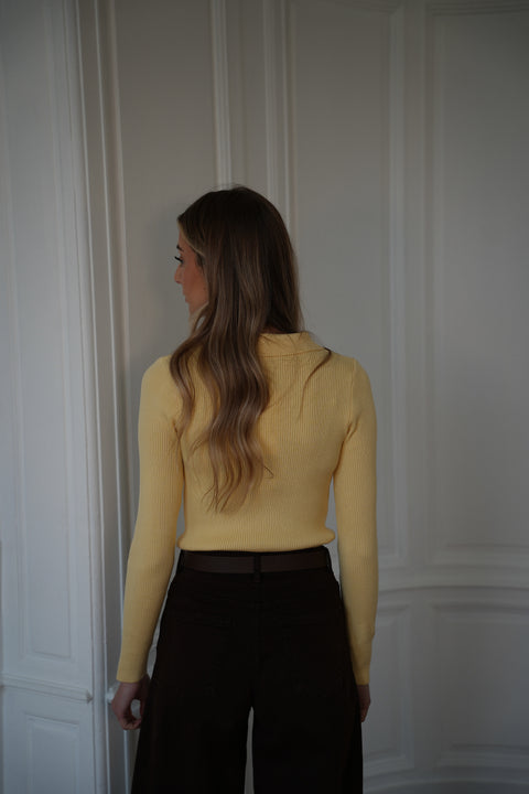 Marissa jaune - Pull fin