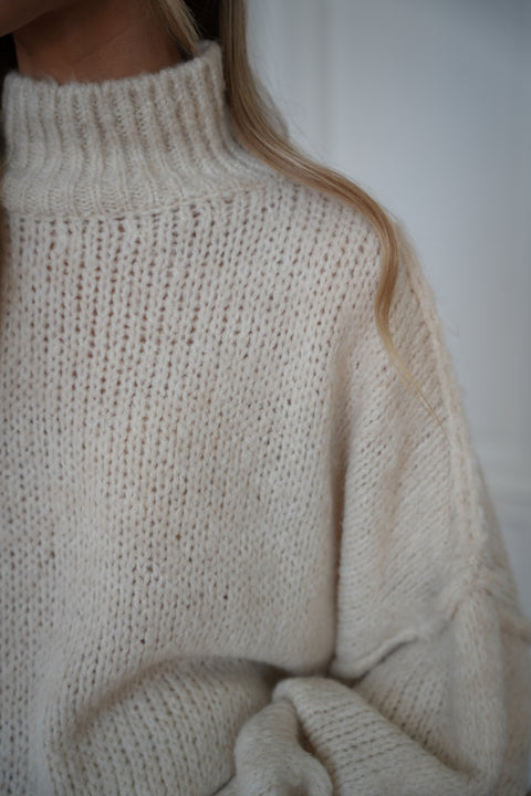 Liliane crème - Pull ample
