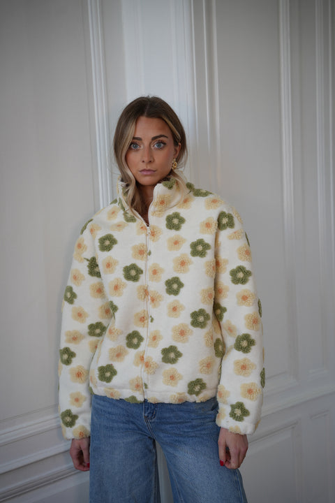 Dana crème - Veste zippée