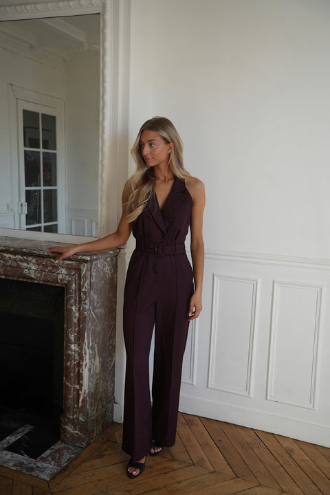 Ambre prune - Combinaison pantalon