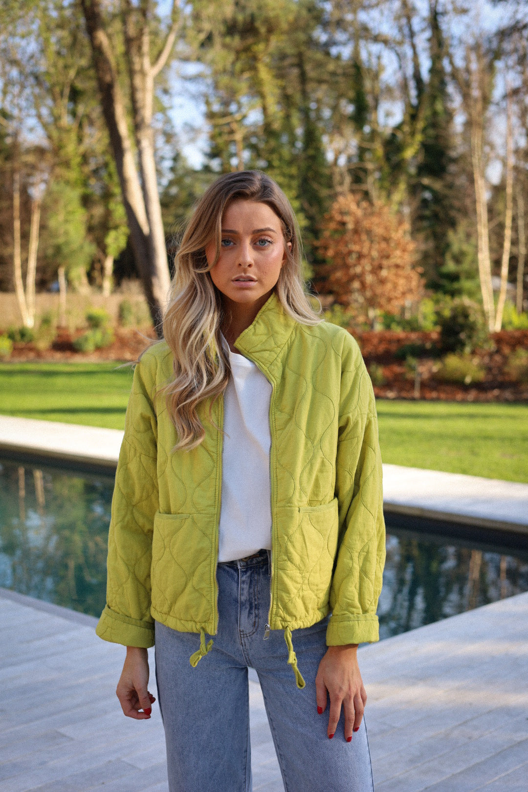 Victoria olive - Veste zippée