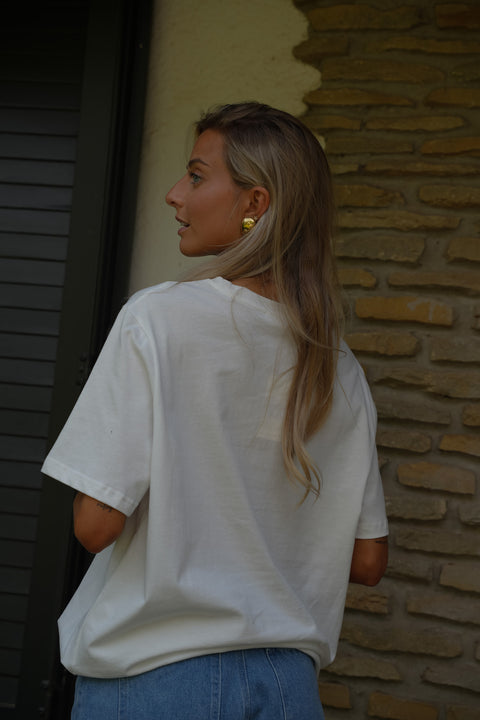 Cabaia blanc - T-shirt imprimé