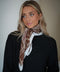 Romy chocolat - Foulard imprimé