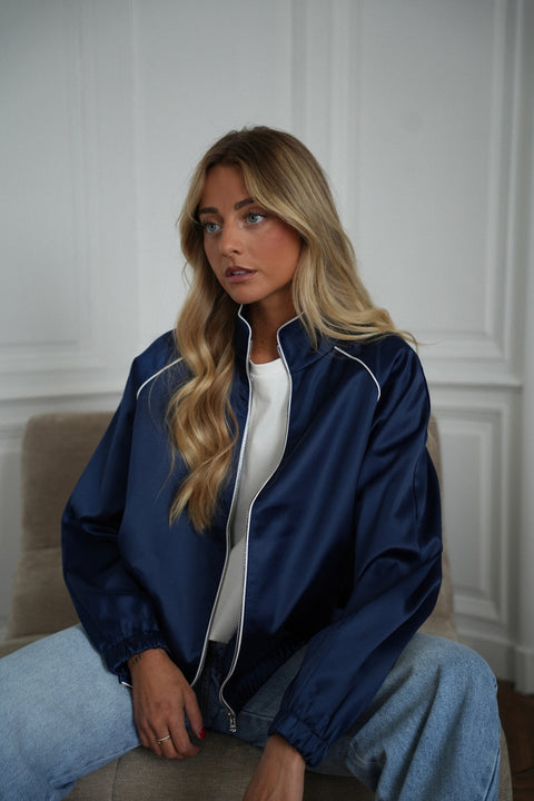 Léna bleue - Veste zippée