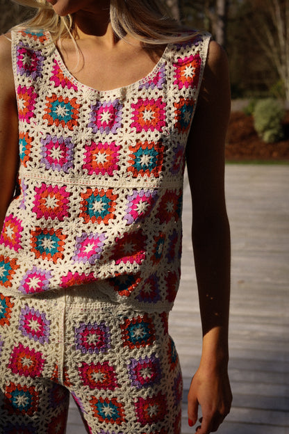 Niki coloré - Top crochet
