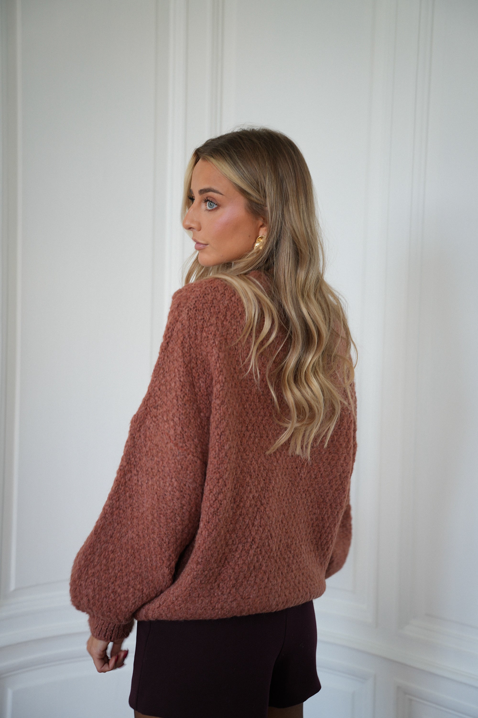 Santana terracotta - Pull torsadé