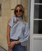 Pearl bleue - Blouse vichy