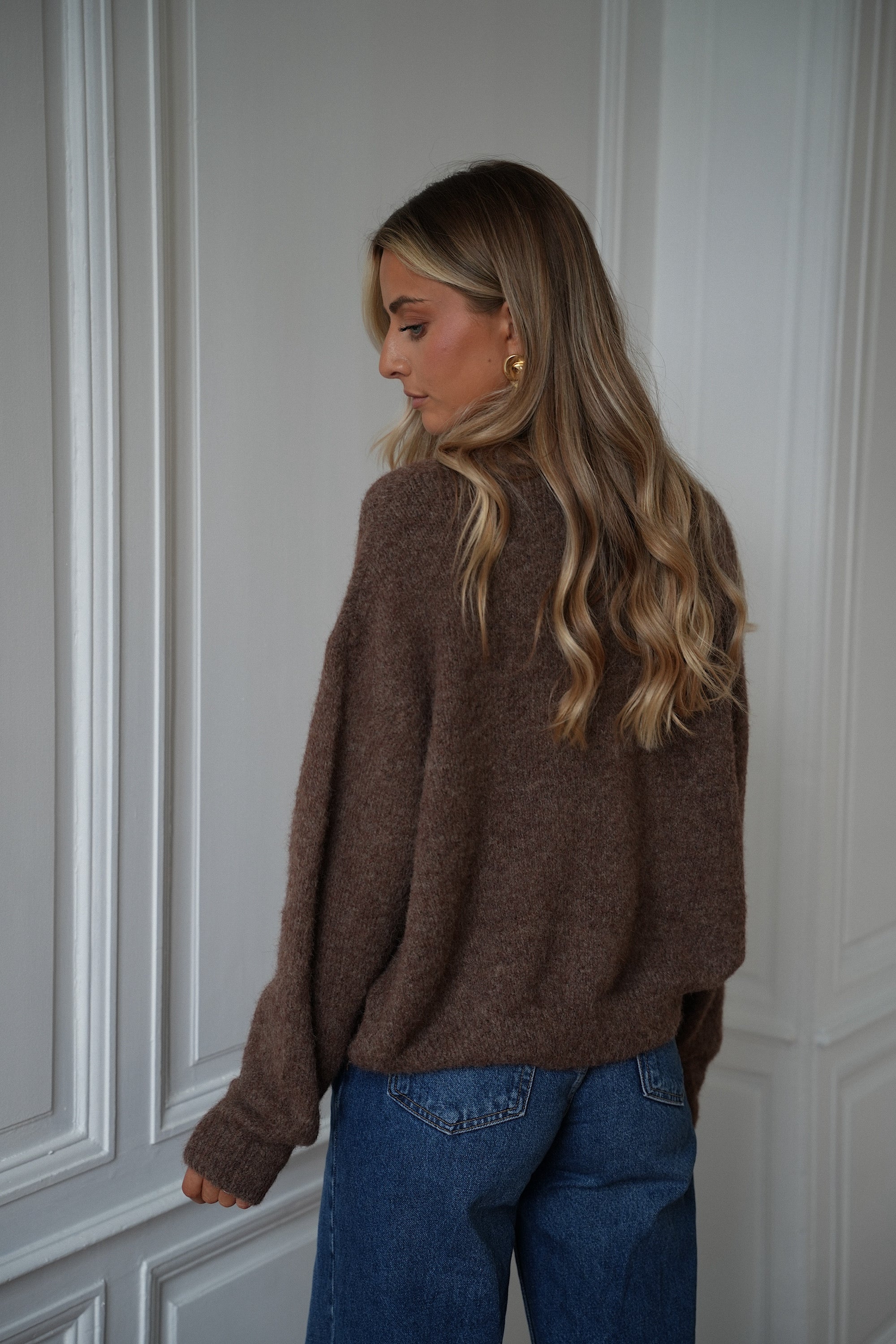 Catrina marron - Gilet ample