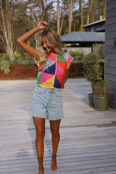 Roan bleu - Short jean