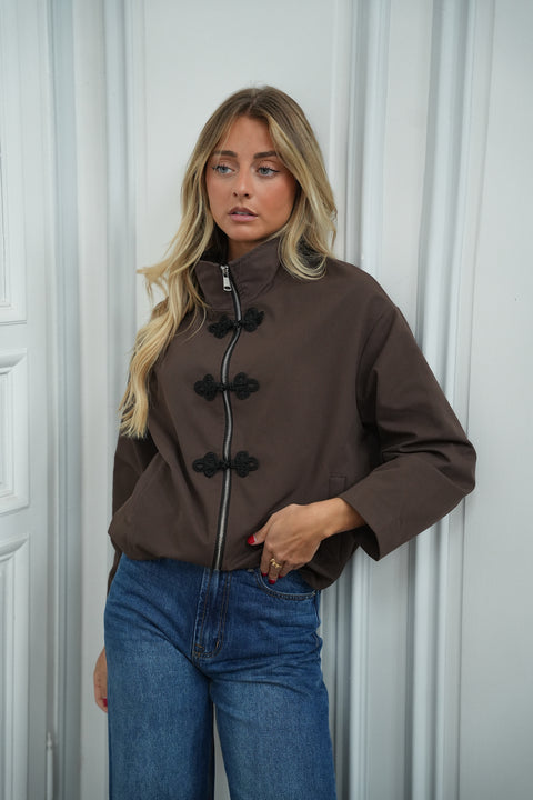 Matilde chocolat - Veste zippée