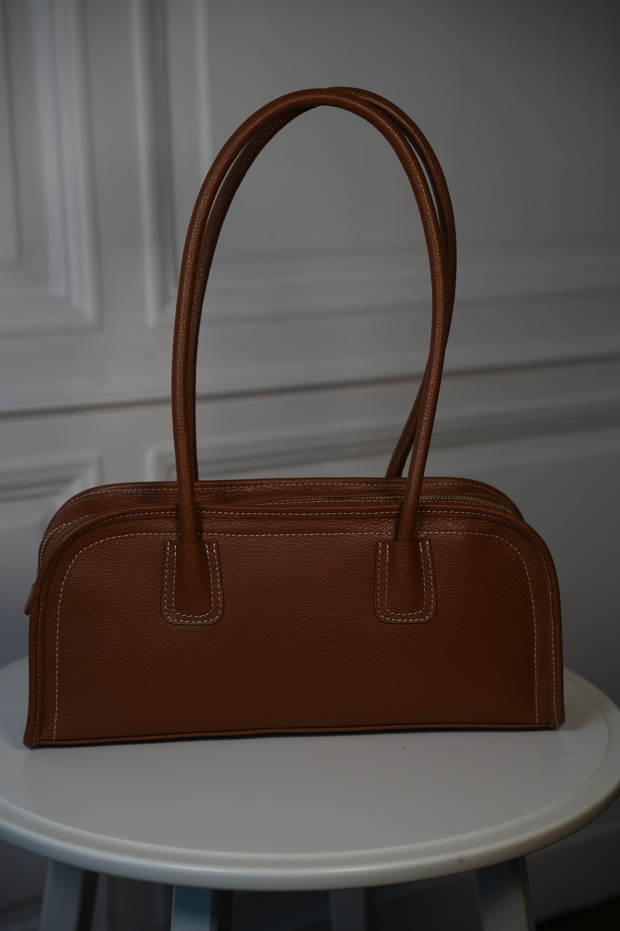 Nella camel - Sac en cuir
