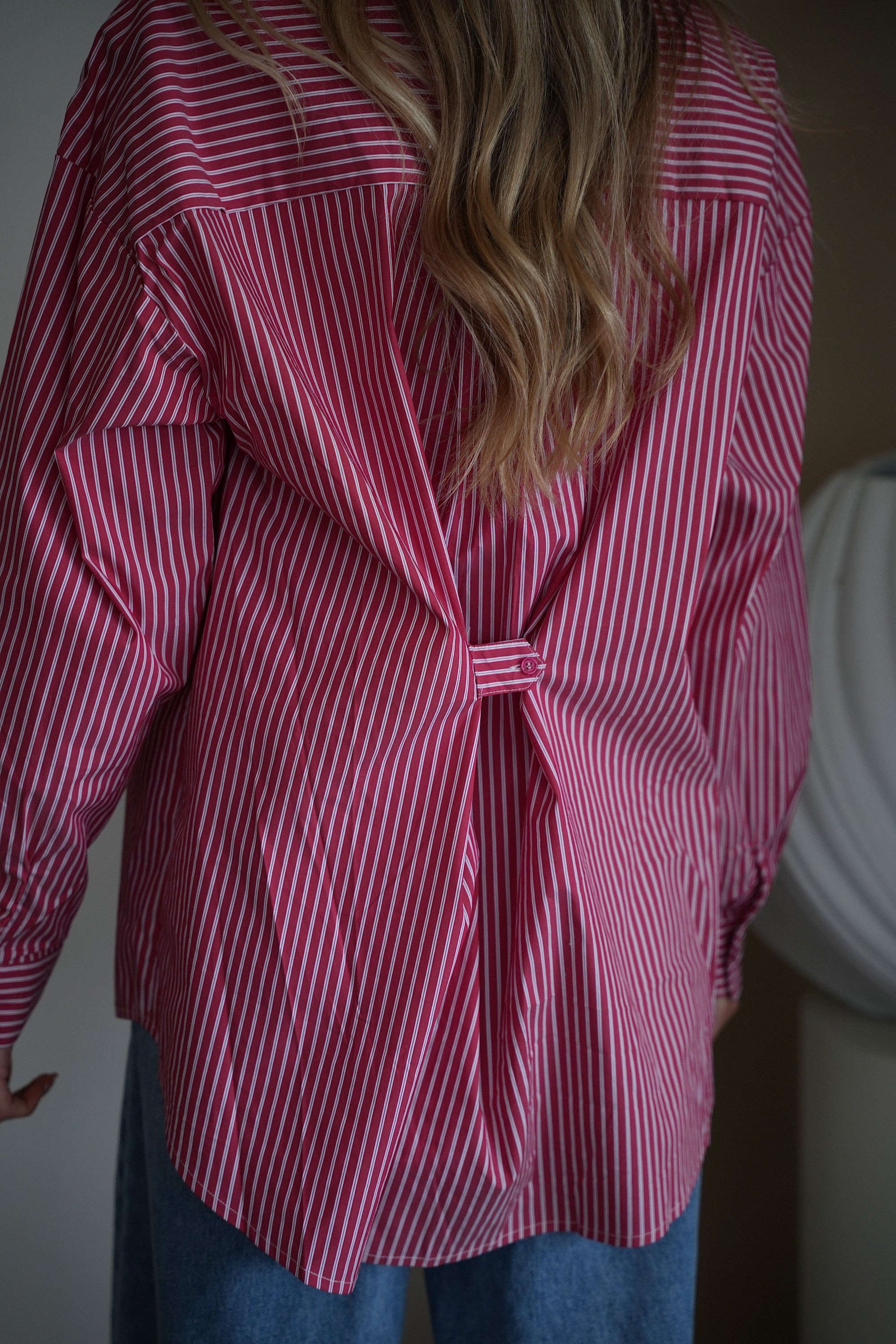 Sacha rouge - Chemise rayée