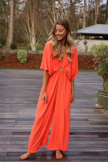 Laurine orange - Combinaison ample