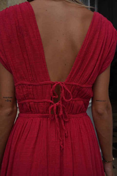 Lucy rouge - Robe longue