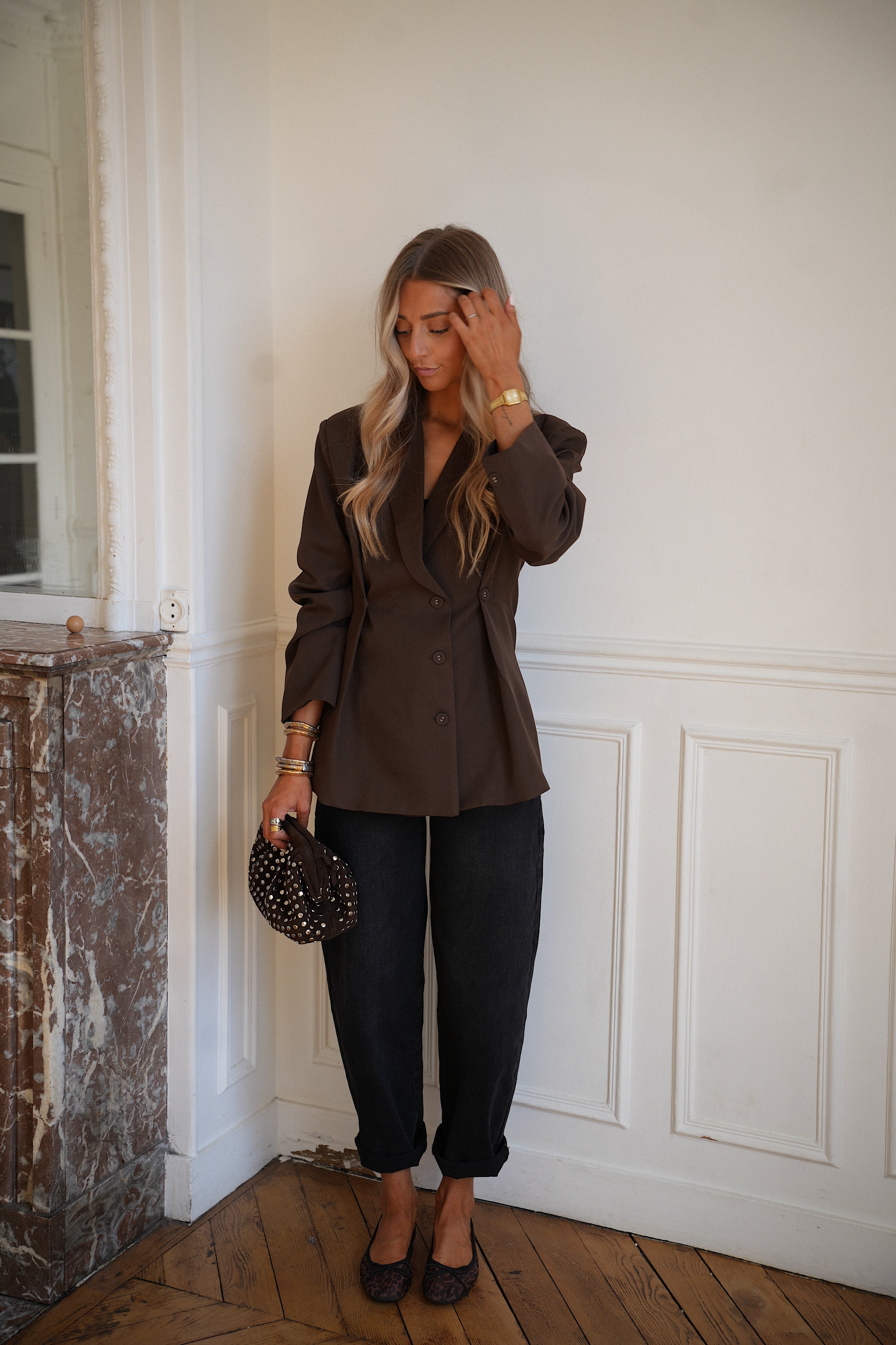 Chelsy chocolat - Blazer cintré