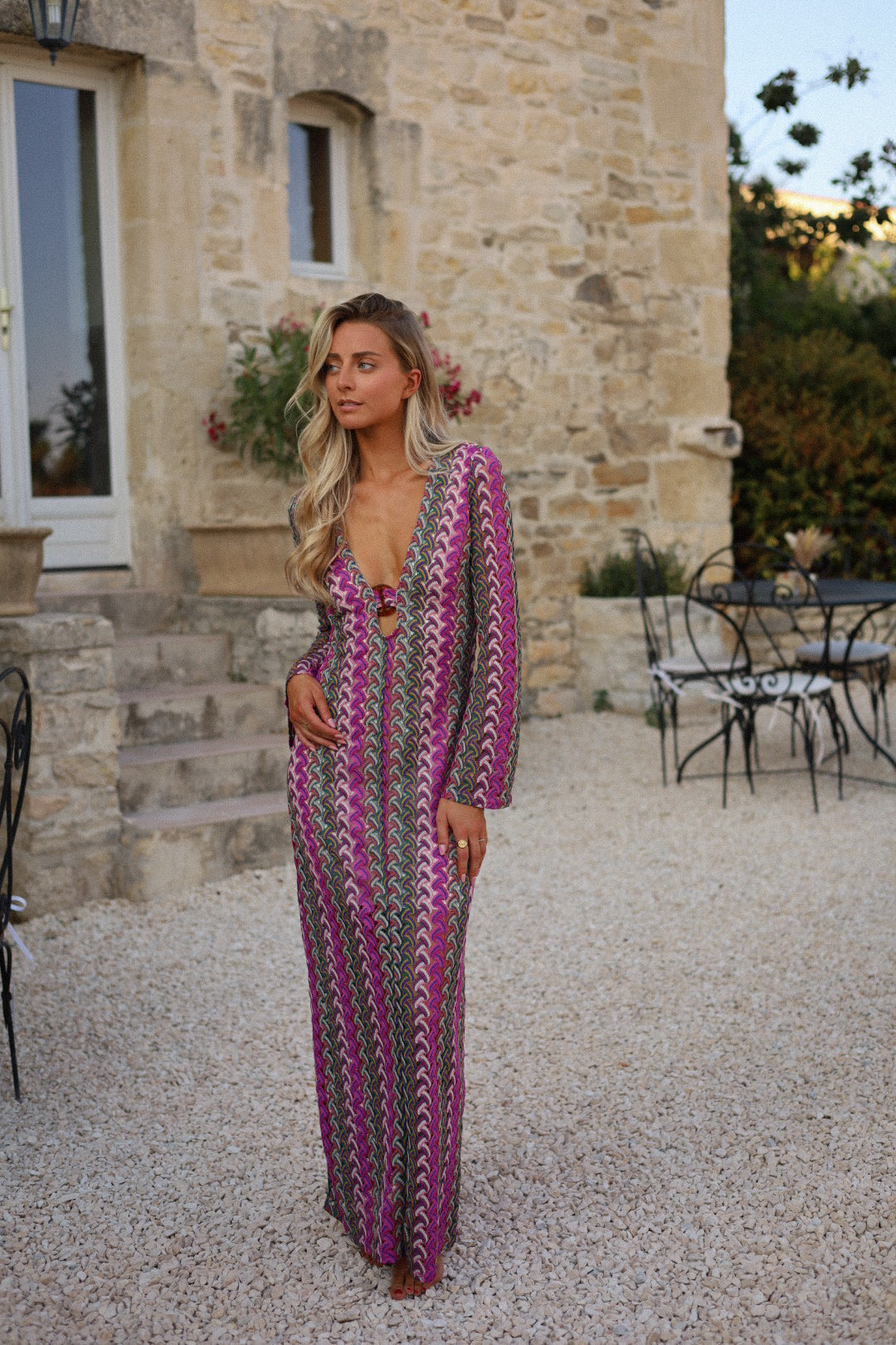 Shana violette - Robe crochet