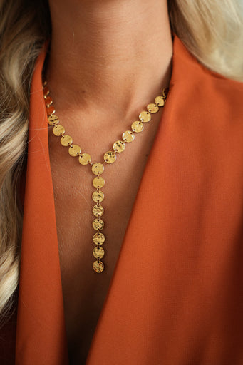 Alba doré - Collier acier