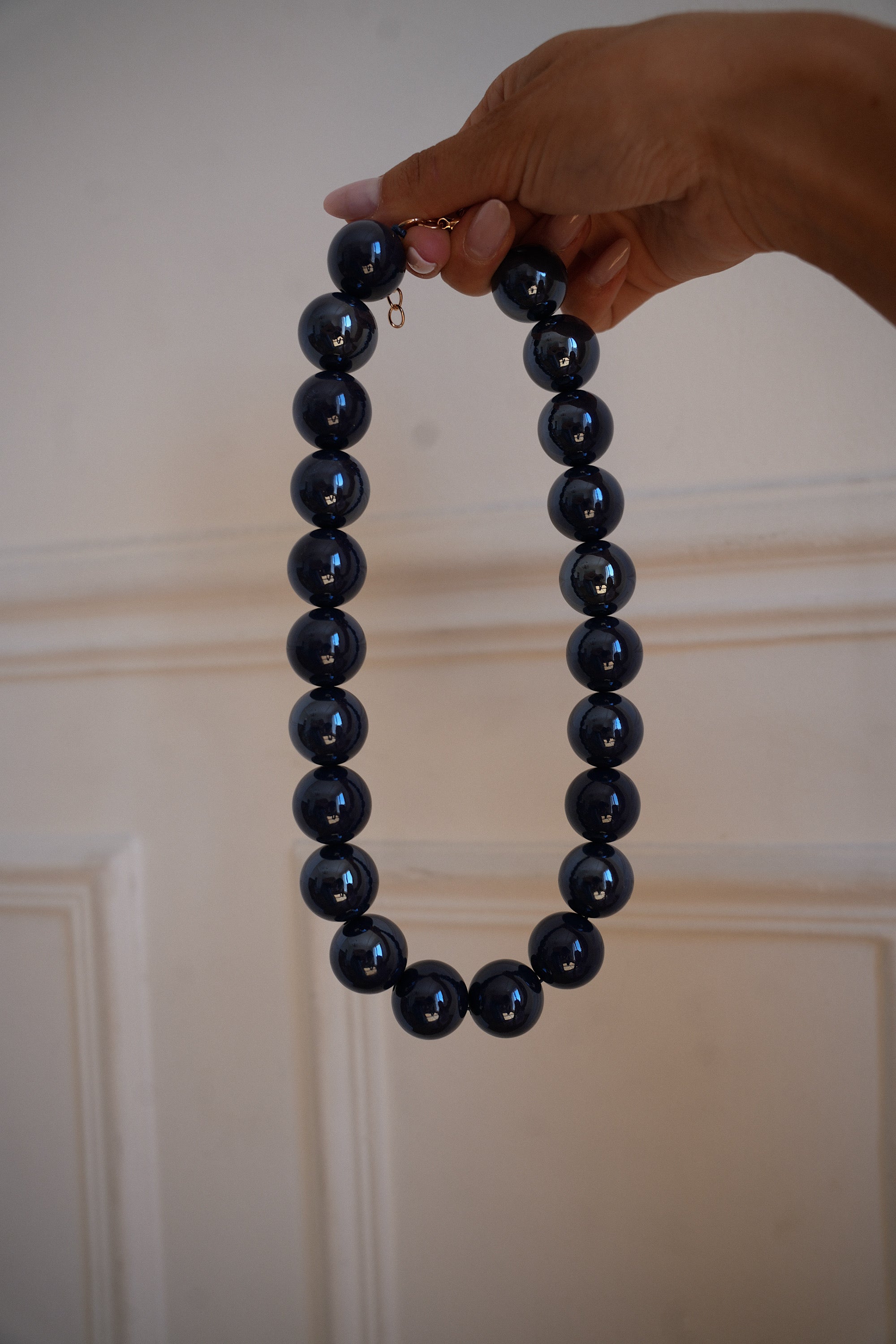 Steeve bleu - Collier perles