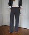 Honoryne gris - Pantalon rayé